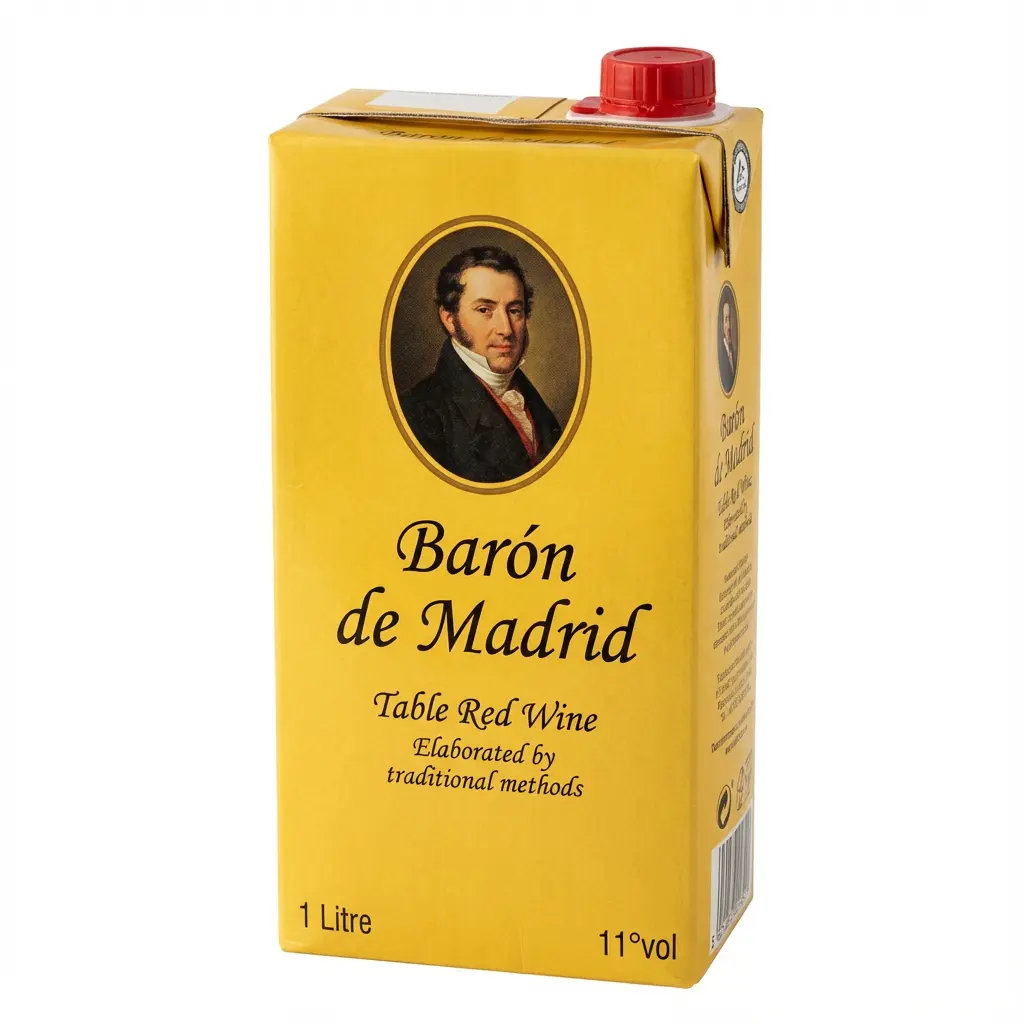 vin rouge Baron de Madrid Cameroun en brique 1 litre